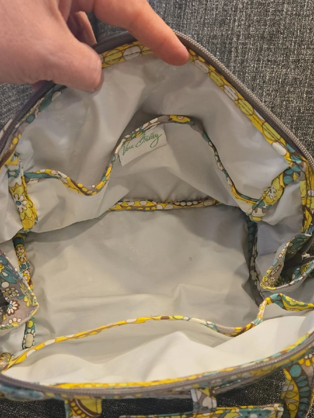 Vera Bradley Lemon Parfait Cosmetic Bag